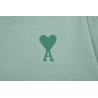 Ami Pairs Macaron medium love round neck sweatshirt wood green 818