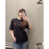 Ami de Coeur 23SS love embroidered short-sleeved T-shirt black 729