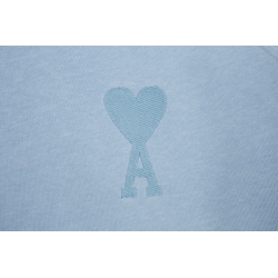 Ami Pairs Macaron medium love round neck sweatshirt blue 789