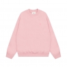 Ami Pairs 2022FW Macaron Little Heart Round Neck Sweatshirt pink 778