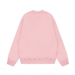 Ami Pairs 2022FW Macaron Little Heart Round Neck Sweatshirt pink 778