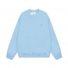 Ami Pairs 2022FW Macaron Little Heart Round Neck Sweatshirt blue 792