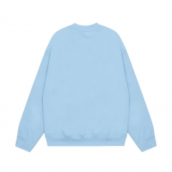 Ami Pairs 2022FW Macaron Little Heart Round Neck Sweatshirt blue 792