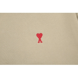 Ami Pairs 2022FW Macaron Little Heart Round Neck Sweatshirt 826