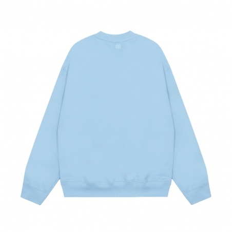 Ami Pairs Macaron round neck big love sweatshirt sky blue 779