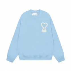 Ami Pairs Macaron round neck big love sweatshirt sky blue 779