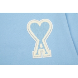 Ami Pairs Macaron round neck big love sweatshirt sky blue 779