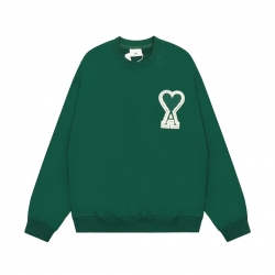 Ami Pairs  Macaron round neck big love sweatshirt dark green 720