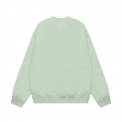 Ami Pairs 2022FW Macaron round neck big love sweatshirt wood green 939