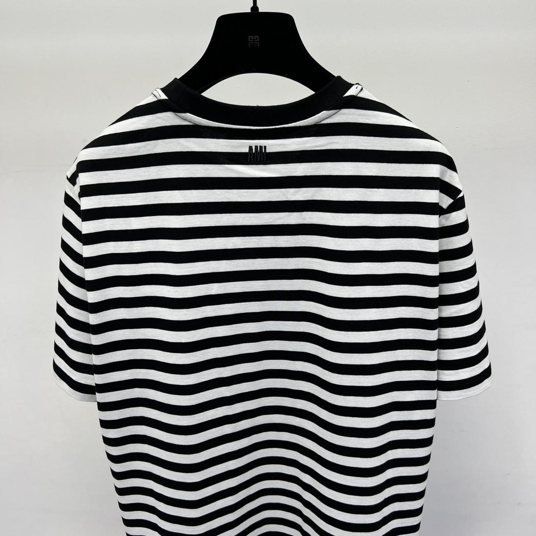 Ami de Coeur 23SS sea soul striped short-sleeved T-shirt 700