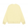 Ami Pairs 2022FW Macaron round neck big love sweatshirt yellow white 574