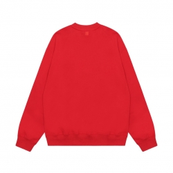 Ami Pairs 2022FW Macaron round neck big love sweatshirt red white 838