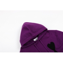 Ami paris Wool Hoodies Purple S-XL 954