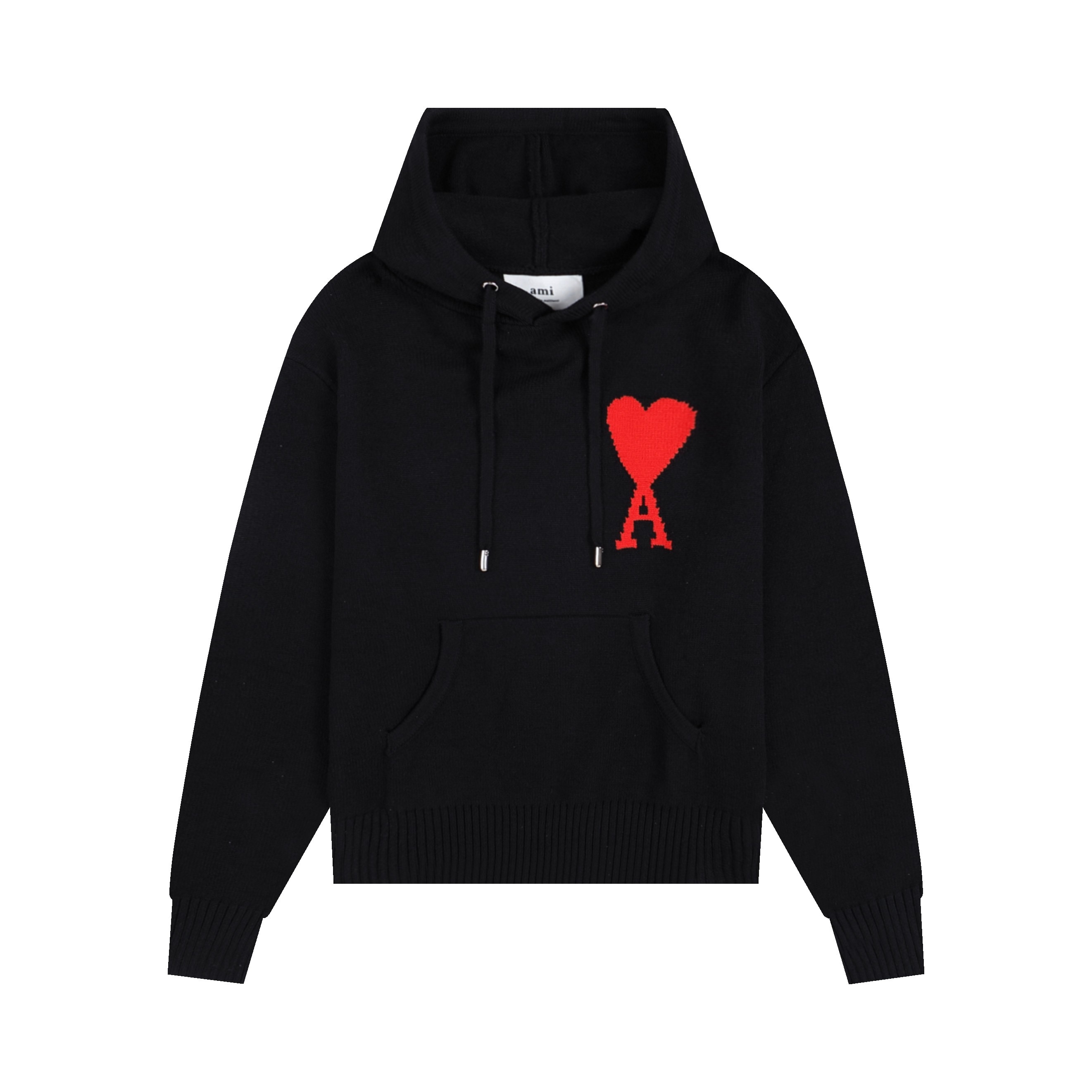 Ami paris Wool Hoodies Black S-XL 746