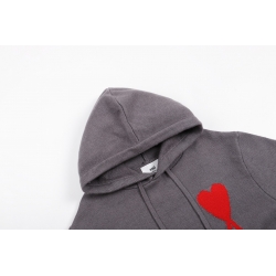 Ami paris Wool Hoodies Grey S-XL 770