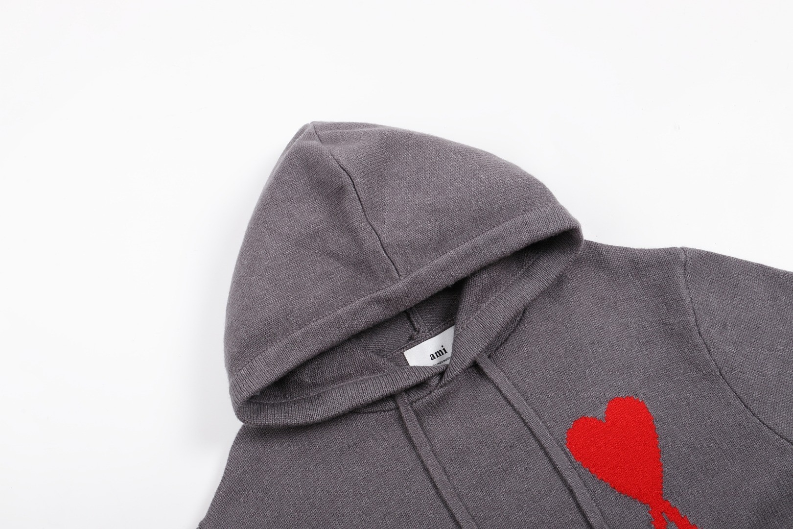 Ami paris Wool Hoodies Grey S-XL 770