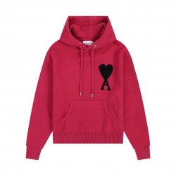 Ami paris Wool Hoodies Red S-XL 809