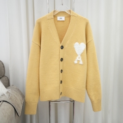 Ami paris new cloud alpaca cardigan knitted sweater jacket 711