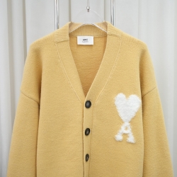 Ami paris new cloud alpaca cardigan knitted sweater jacket 711