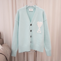 Ami paris new cloud alpaca cardigan knitted sweater jacket 993