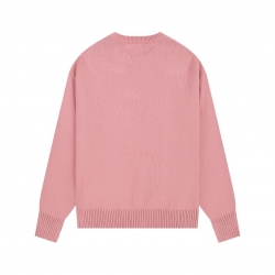 Ami paris Round neck Sweaters Pink S-XL 111