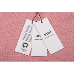 Ami paris Round neck Sweaters Pink S-XL 111