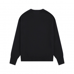 Ami paris Round neck Sweaters Black S-XL 117