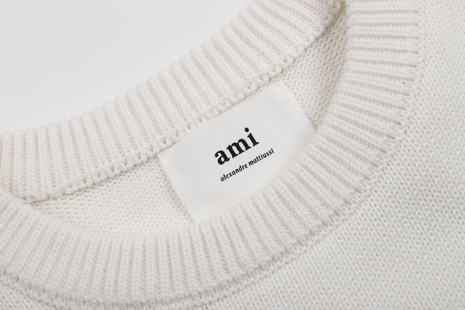 Ami paris Round neck Sweaters White 150