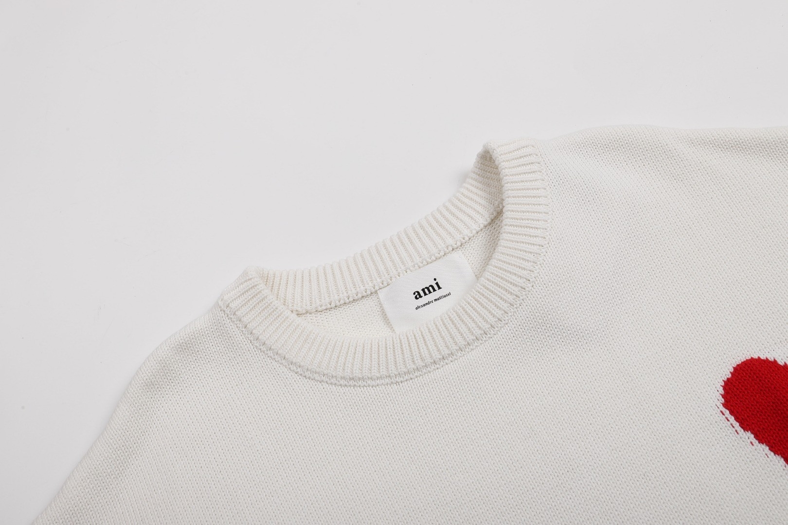 Ami paris Round neck Sweaters White 150