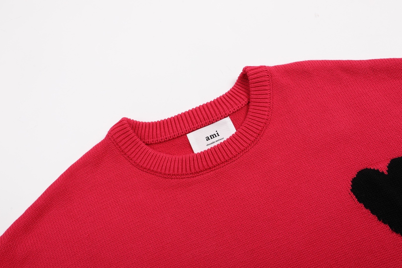 Ami paris Round neck Sweaters Red S-XL 163