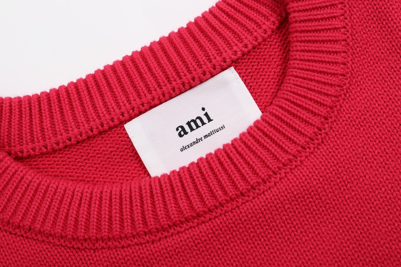 Ami paris Round neck Sweaters Red S-XL 163