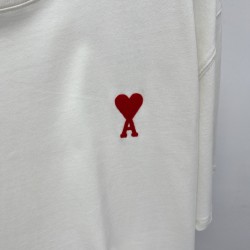 Ami de Coeur 23SS love embroidered short-sleeved T-shirt white 800