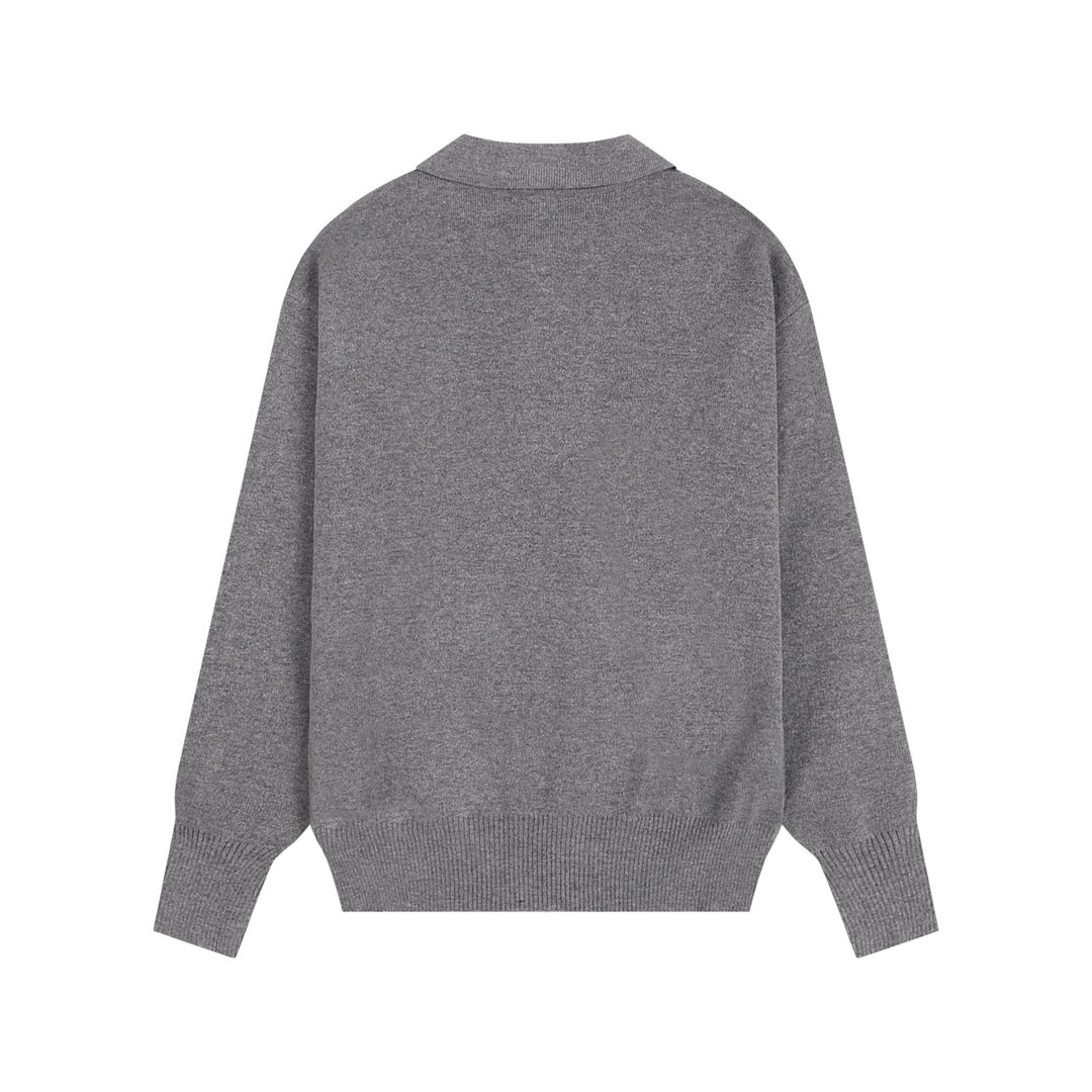 Ami paris Polo Sweaters Grey 120