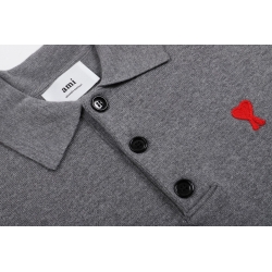 Ami paris Polo Sweaters Grey 120