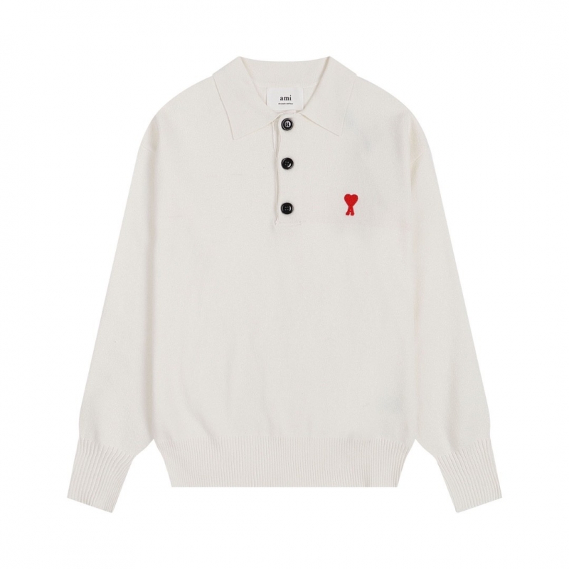 Ami paris Polo Sweaters White 752