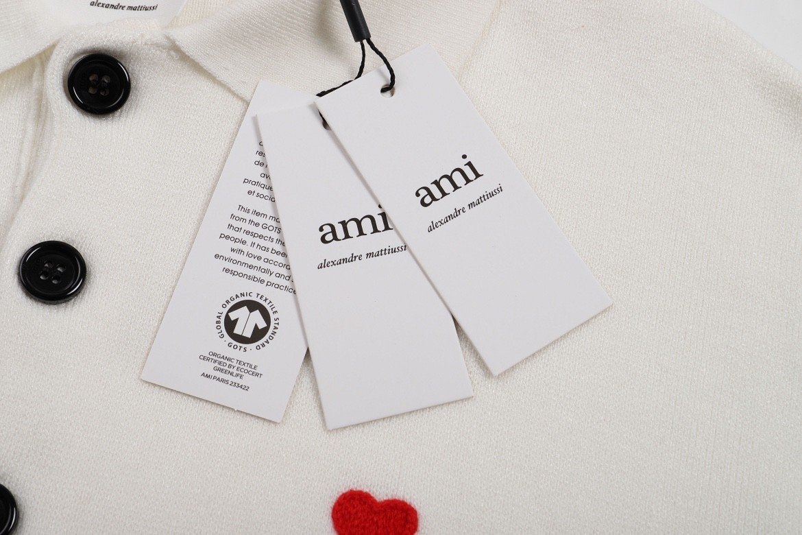 Ami paris Polo Sweaters White 752