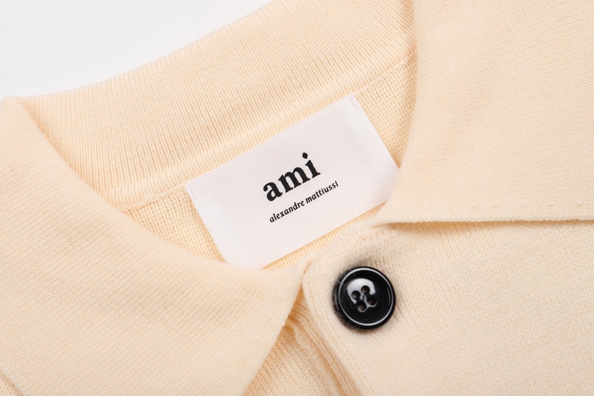 Ami paris Polo Sweaters Apricot 963