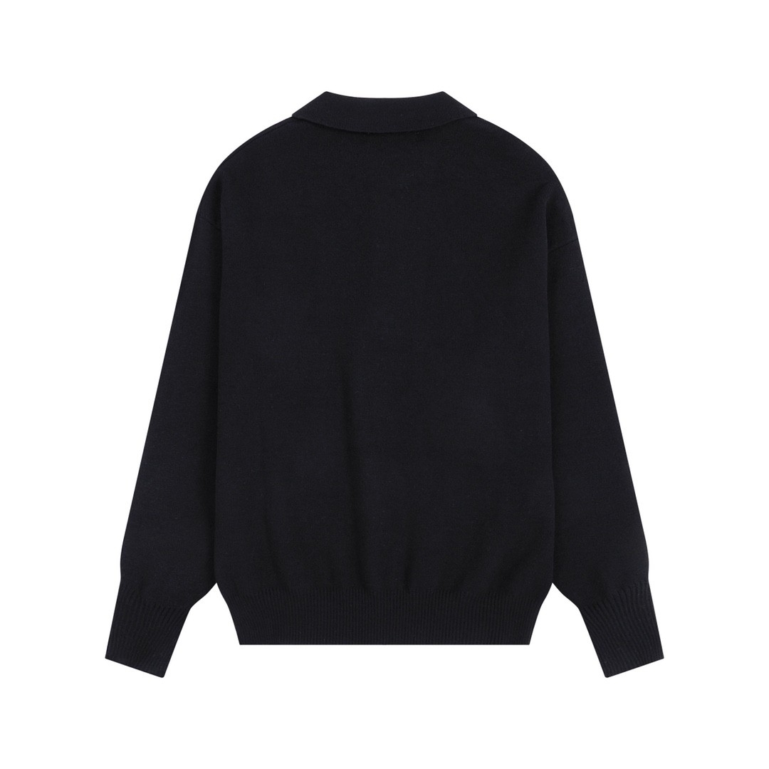 Ami paris Polo Sweaters Black 984