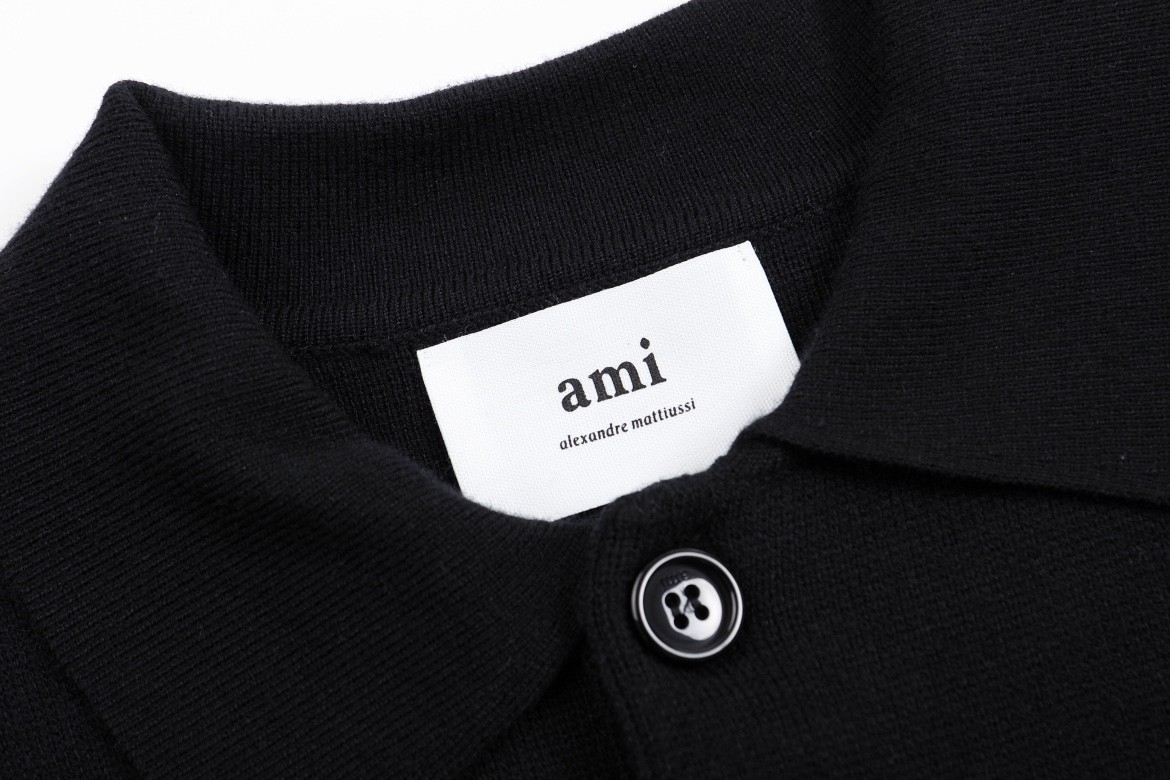 Ami paris Polo Sweaters Black 984