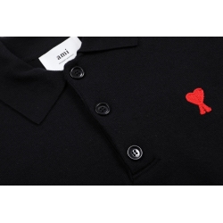 Ami paris Polo Sweaters Black 984