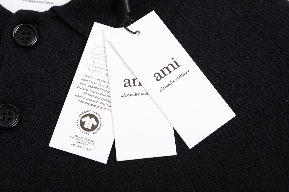 Ami paris Polo Sweaters Black 984