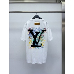 LV 24 graffiti hand-painted short-sleeved T-shirt