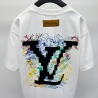 LV 24 graffiti hand-painted short-sleeved T-shirt