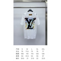 LV 24 graffiti hand-painted short-sleeved T-shirt