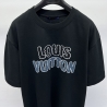 LV 24 hand-painted short-sleeved T-shirt Black