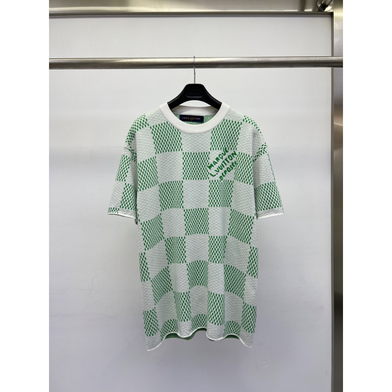 LV 24ss  Damier Marque L. Vuitton déposée T-shirts