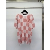 LV 24ss  Damier Marque L. Vuitton déposée T-shirts Red