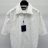 LV 24ss Wavy Damier Short-sleeve Shirts White