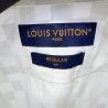 LV 24ss Wavy Damier Short-sleeve Shirts White