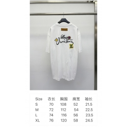 SS24 LV T-shirts Unisex White 2303